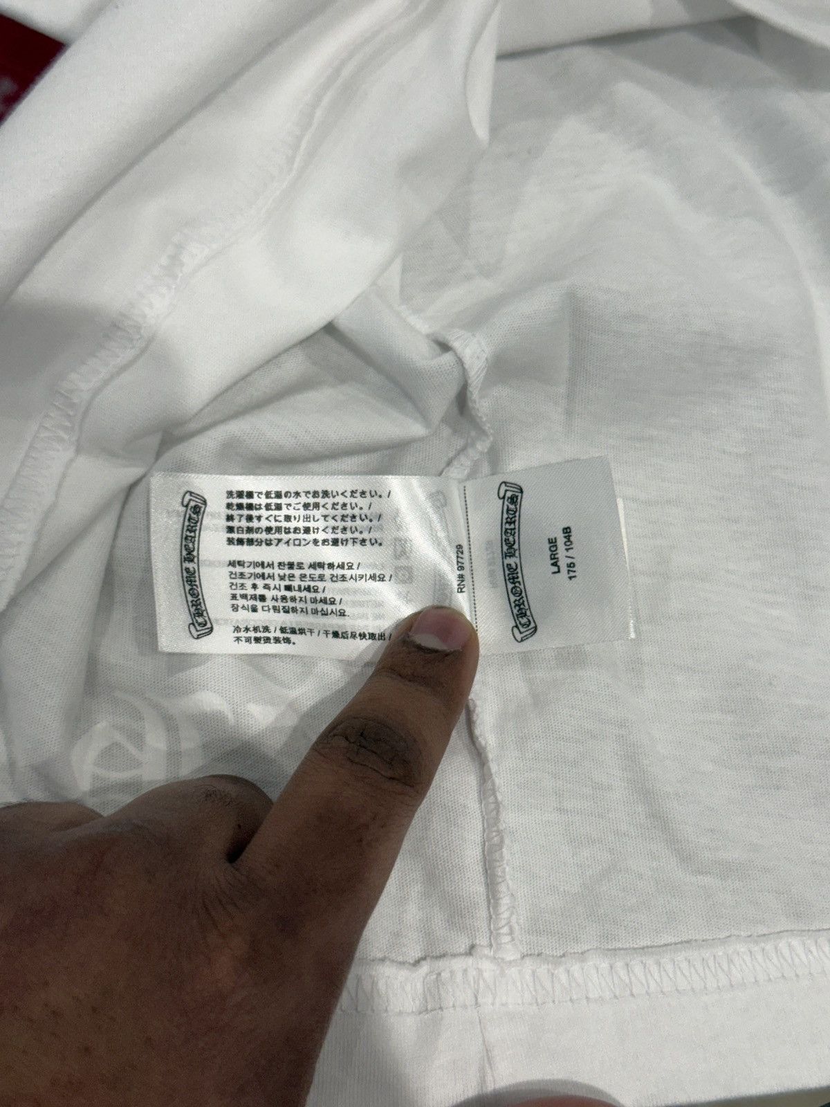 Chrome Hearts Chrome Hearts Scroll Logo Shirt White Size: L Size US L / EU 52-54 / 3 - 11 Thumbnail