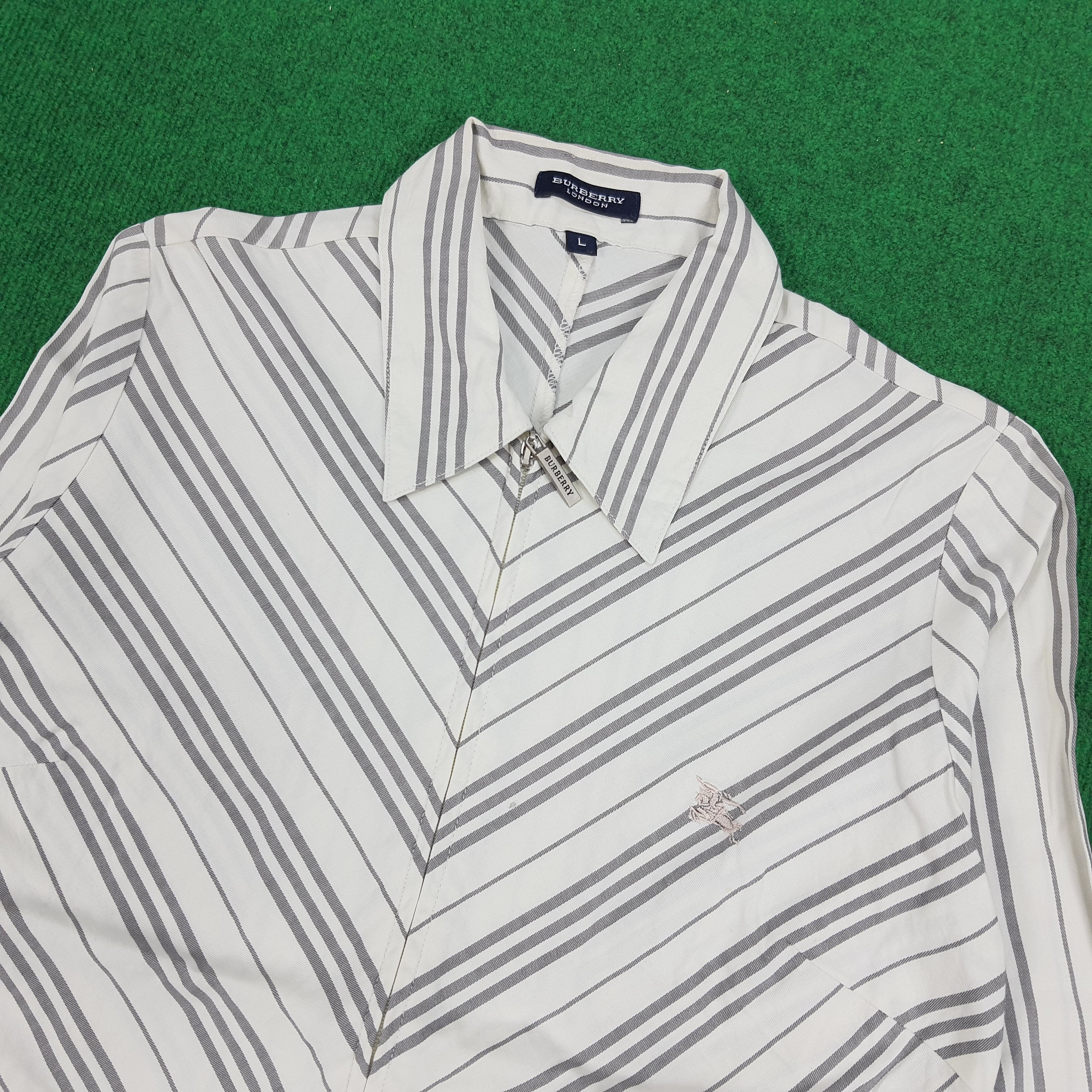 Burberry × Vintage Vintage Burberry London Striped shirt Size S / US 4 / IT 40 - 2 Thumbnail