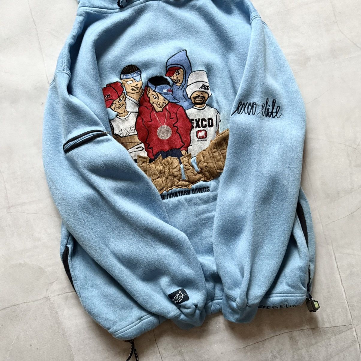 Rap Tees Rare Exco Elite Big Logo Rap Hip-Hop Wu-Tang Jnco Hoodie Y2K Size US S / EU 44-46 / 1 - 3 Thumbnail