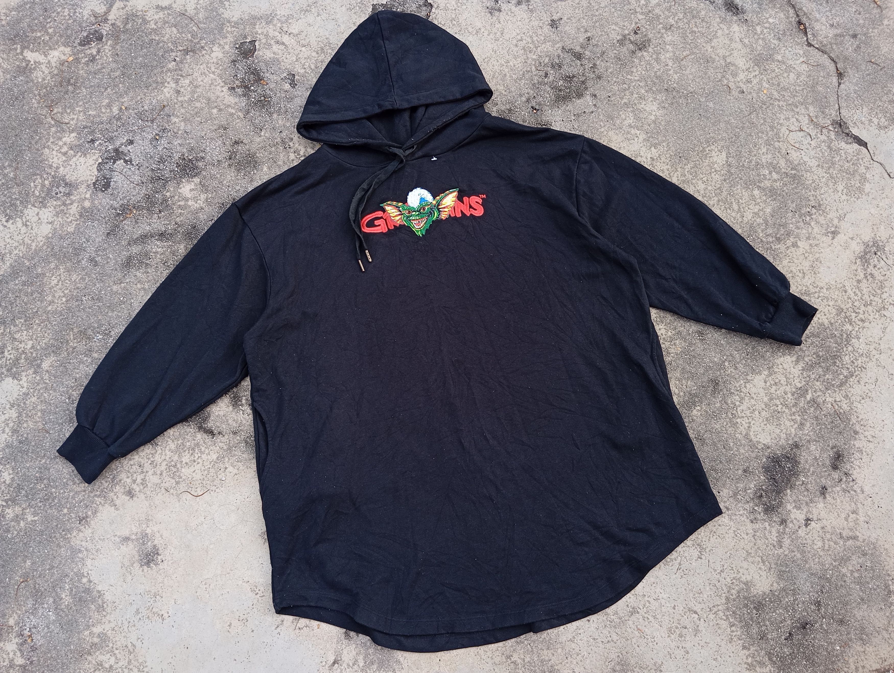 Japanese Brand Gremlins Oversize Hoodie sweater Embroidered 😍 Size ONE SIZE - 5 Thumbnail