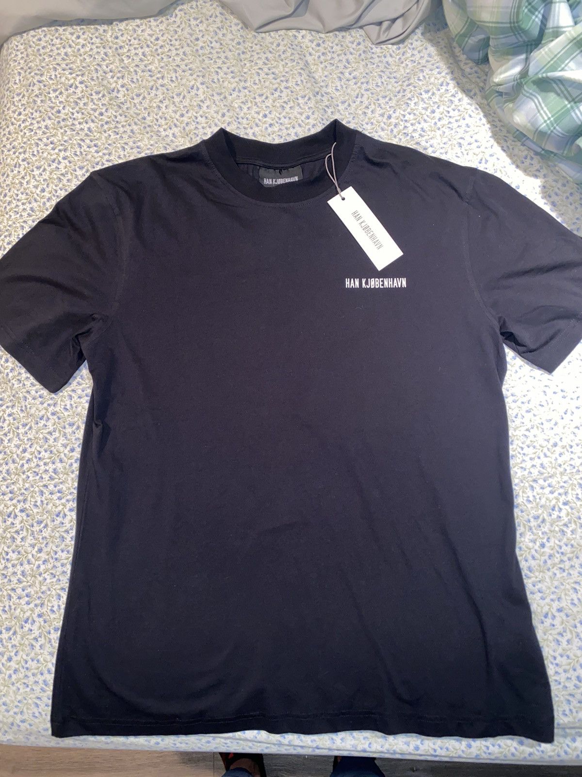 image of Han Kjobenhavn Han Kjøbenhavn T-Shirt in Black, Men's (Size Medium)