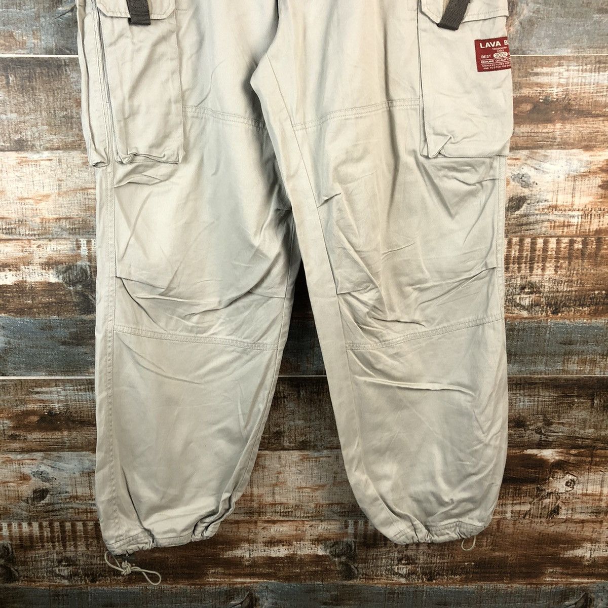 Japanese Brand Lava Bay Cream Cargo Multipocket Pants #A2539 Size US 35 - 6 Thumbnail