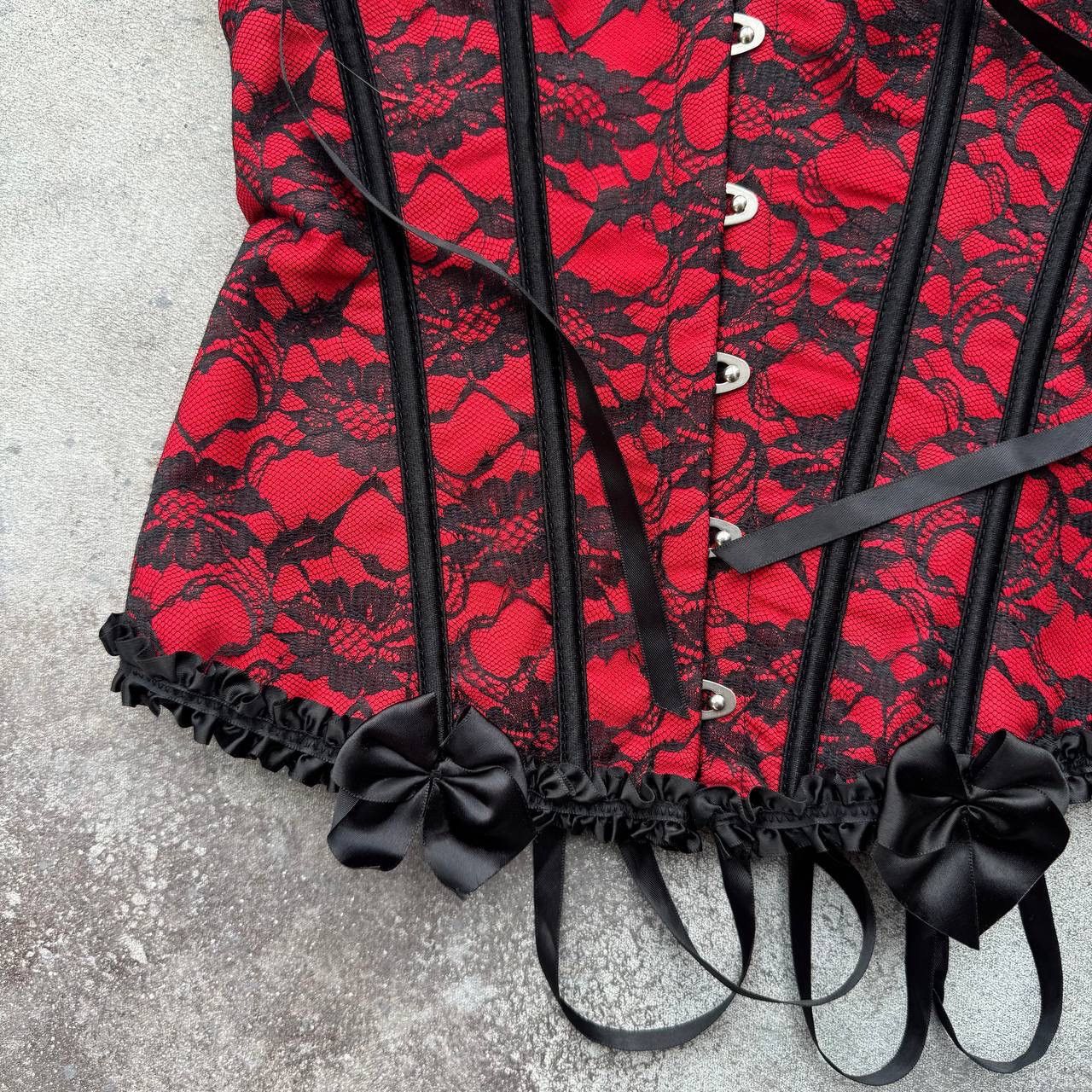 20471120 × Vintage Super Sexy Glam 2000’s Vintage Corset Size M / US 6-8 / IT 42-44 - 6 Thumbnail