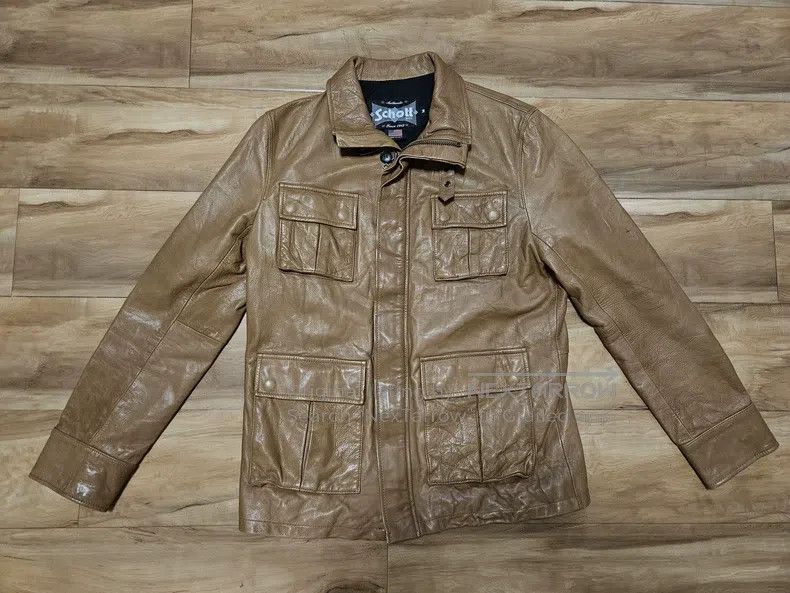 Schott Schott Hunting cowhide clothing Size US M / EU 48-50 / 2 - 1 Thumbnail
