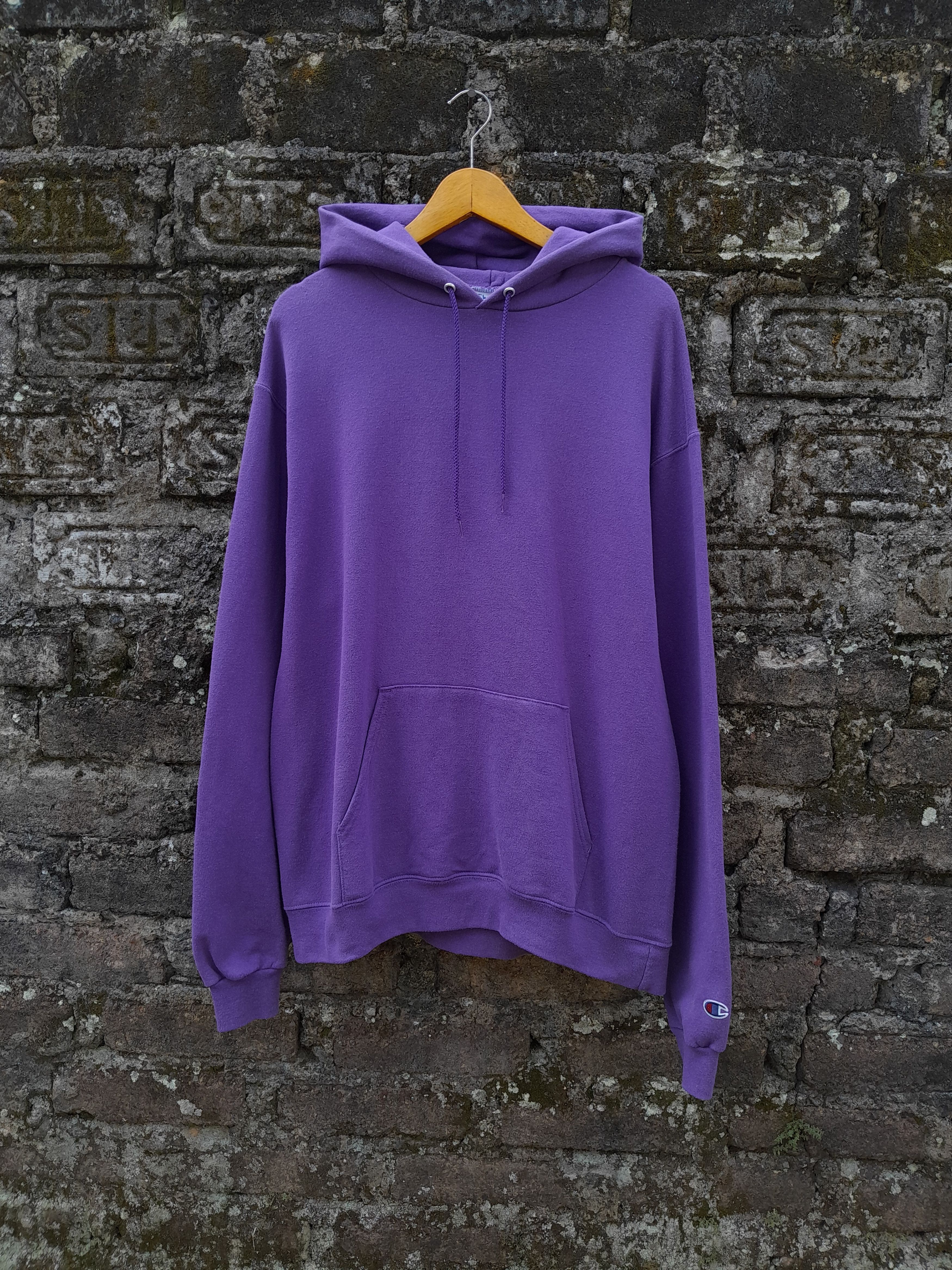 Champion Vintage 00s Champion purple hoodie rap tees style kanye west Size US L / EU 52-54 / 3 - 1 Thumbnail