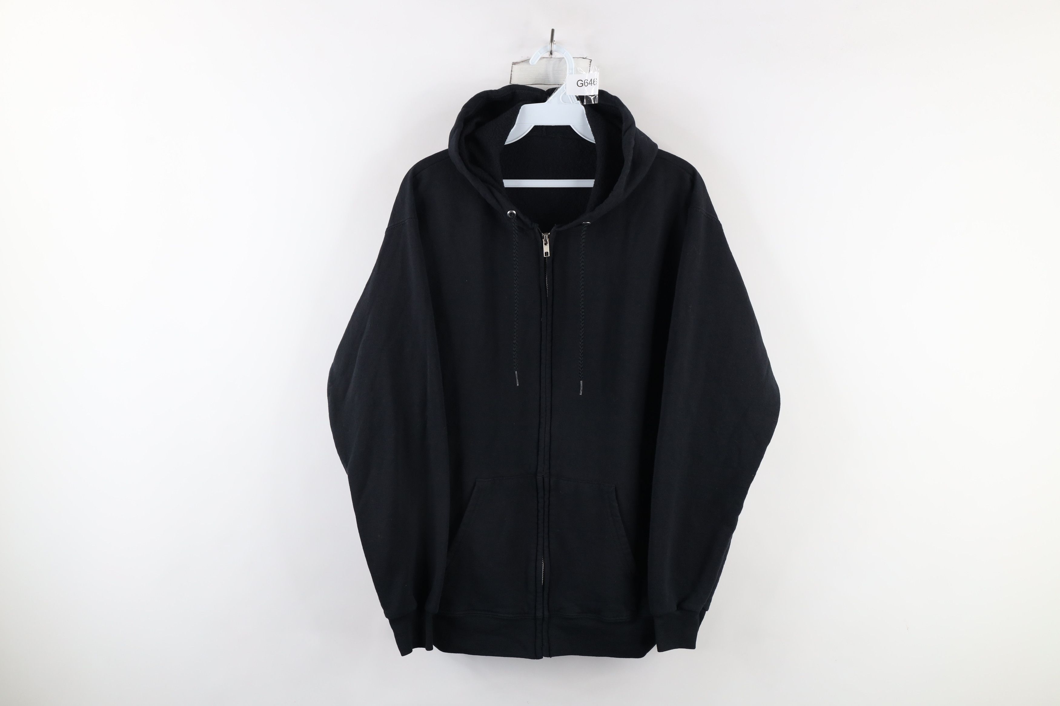 Vintage Vintage 90s Streetwear Full Zip Hoodie Sweatshirt Black Size US M / EU 48-50 / 2 - 1 Thumbnail