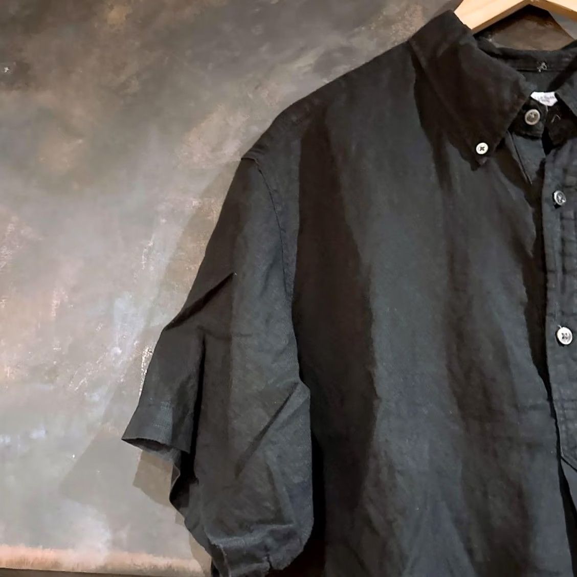 Engineered Garments ENGINEERED GARMENTS Button-down Pullover Shirt Black Size XL Short Sleeve Used Size US XL / EU 56 / 4 - 2 Thumbnail