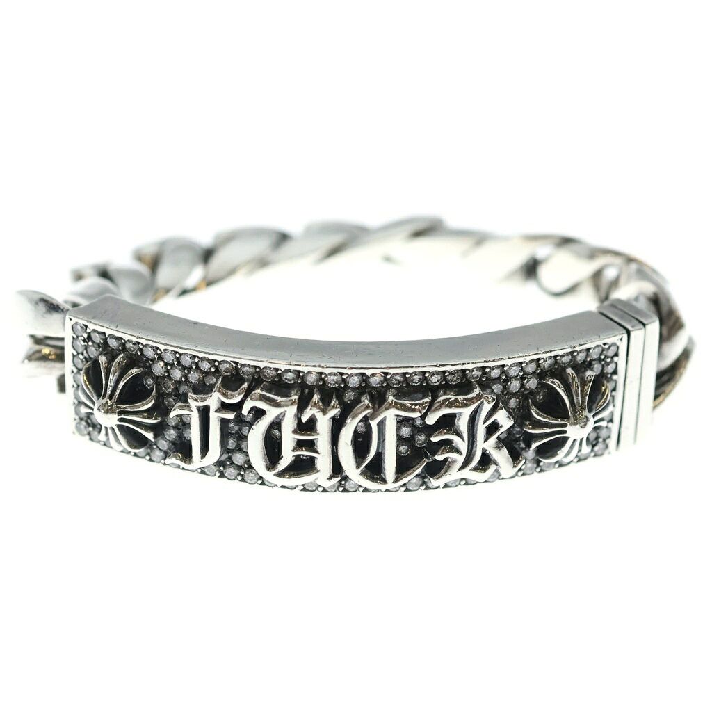 Chrome Hearts Chrome Hearts Pave Diamond Fuck You ID curb link