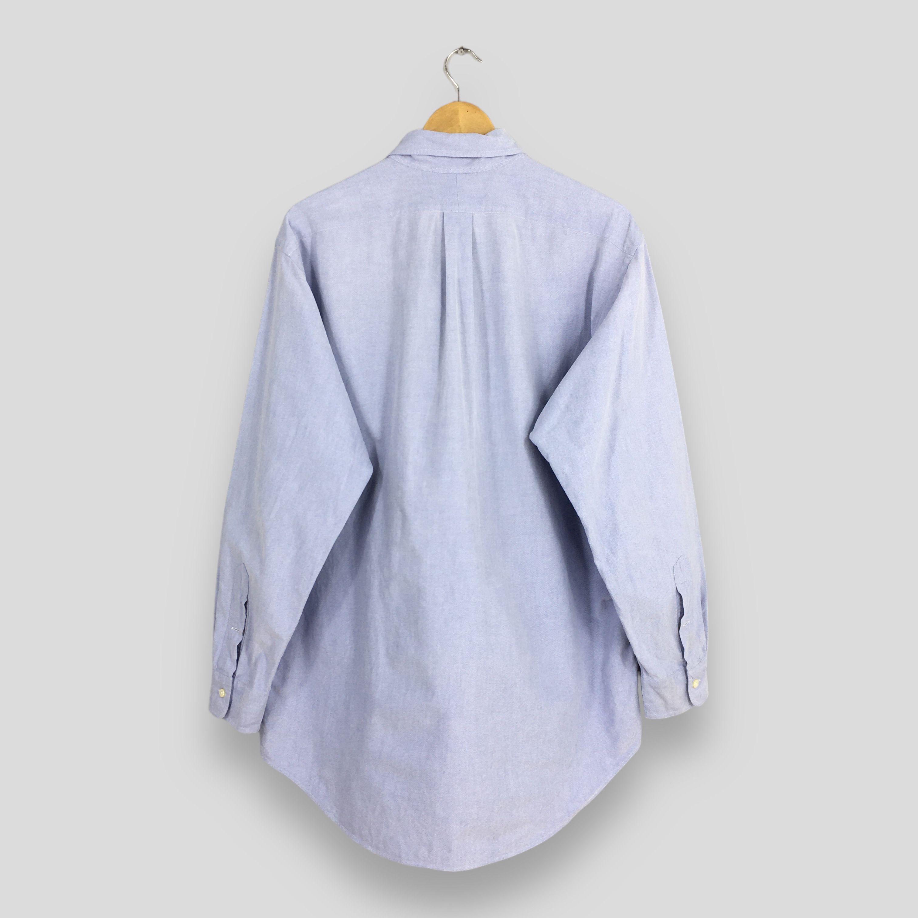 Ralph Lauren Vintage Ralph Lauren Blue Yarmout Shirt XLarge Size US XL / EU 56 / 4 - 6 Thumbnail