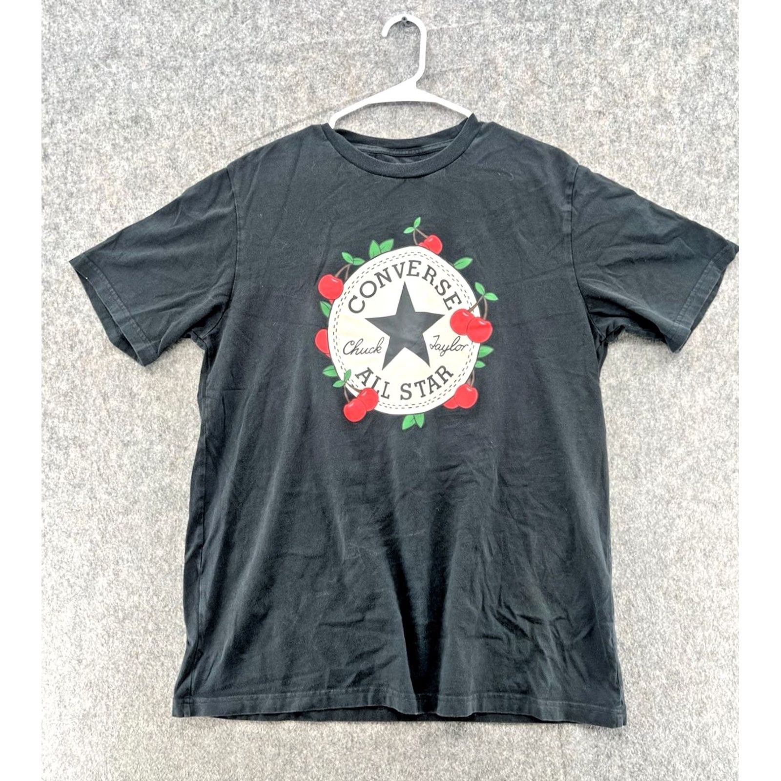 Converse Converse All Star Chuck Taylor Floral Cherries Women's Graphic T-shirt L Size L / US 10 / IT 46 - 2 Thumbnail