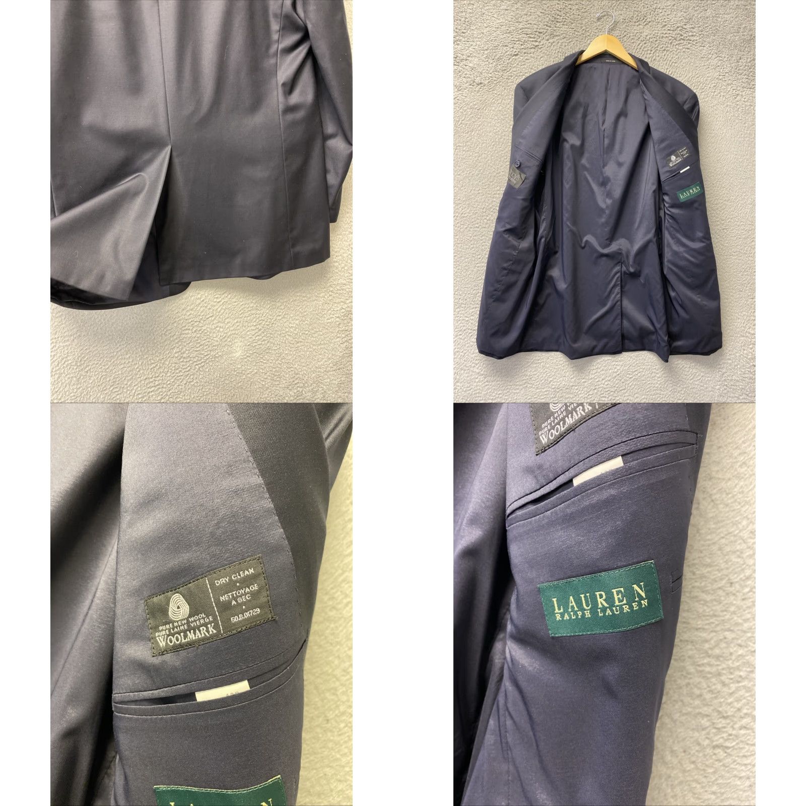 Polo Ralph Lauren VINTAGE Polo Ralph Lauren Wool Blazer Men 43 Navy Blue University Style Regular Fit Casual Formal Jacket Size US XL / EU 56 / 4 - 8 Thumbnail