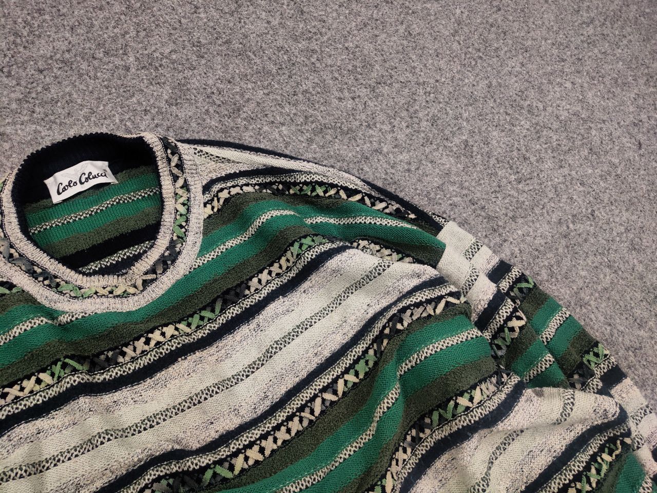 Carlo Colucci Vintage 90's Carlo Colucci Coogi Knit Kapital Style sweater Size US L / EU 52-54 / 3 - 7 Thumbnail