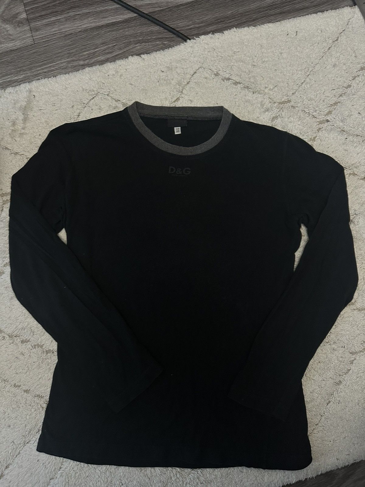 Dolce & Gabbana Dolce Gabbana Black Small Logo Longsleeve luxury hype y2k Size M / US 6-8 / IT 42-44 - 1 Thumbnail