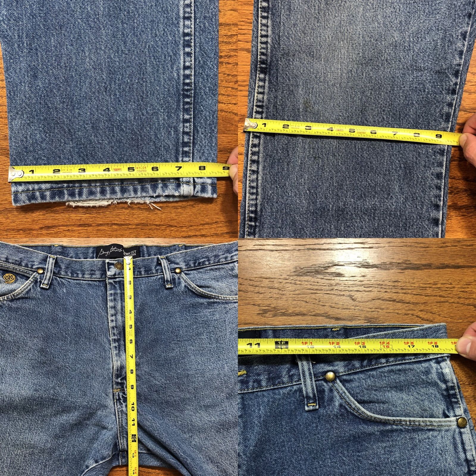 Wrangler VINTAGE Wrangler George Strait Jeans Mens 38x30 Blue Cowboy Cut Denim 90s Size US 38 / EU 54 - 8 Thumbnail