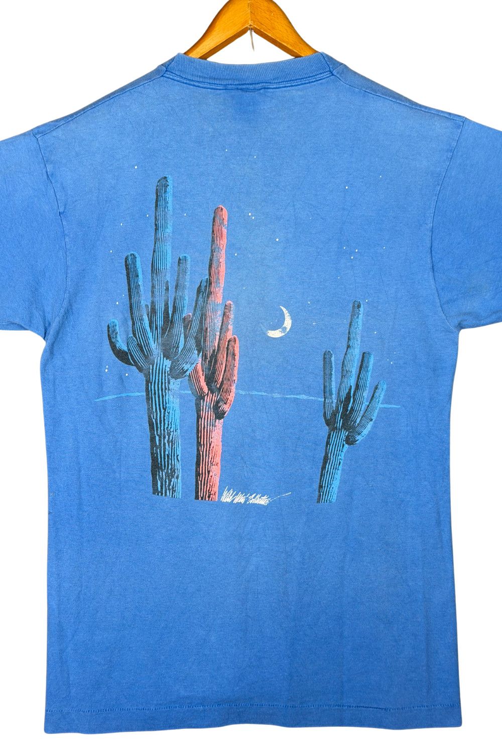 Fruit Of The Loom Vintage 90s Marlboro Desert Night Graphic Pocket T-Shirt Size US L / EU 52-54 / 3 - 7 Thumbnail