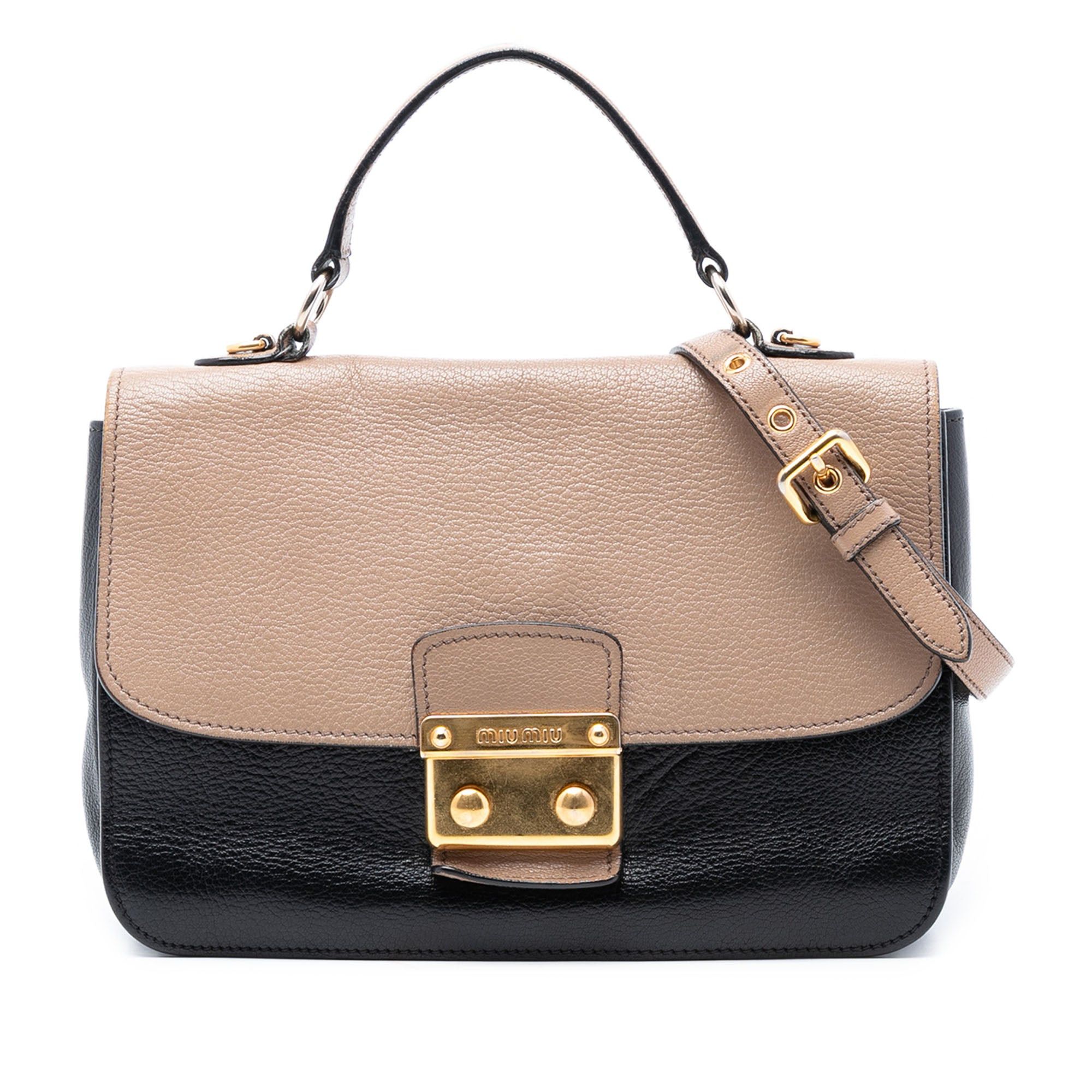 Miu Miu Goatskin Madras Satchel Size ONE SIZE - 1 Thumbnail