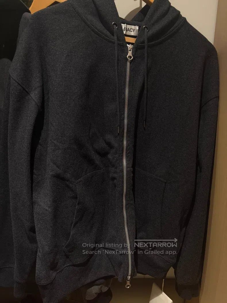 Our Legacy Our Legacy Mixed Material Hooded Zip-up Sweatshirt Size US M / EU 48-50 / 2 - 3 Thumbnail