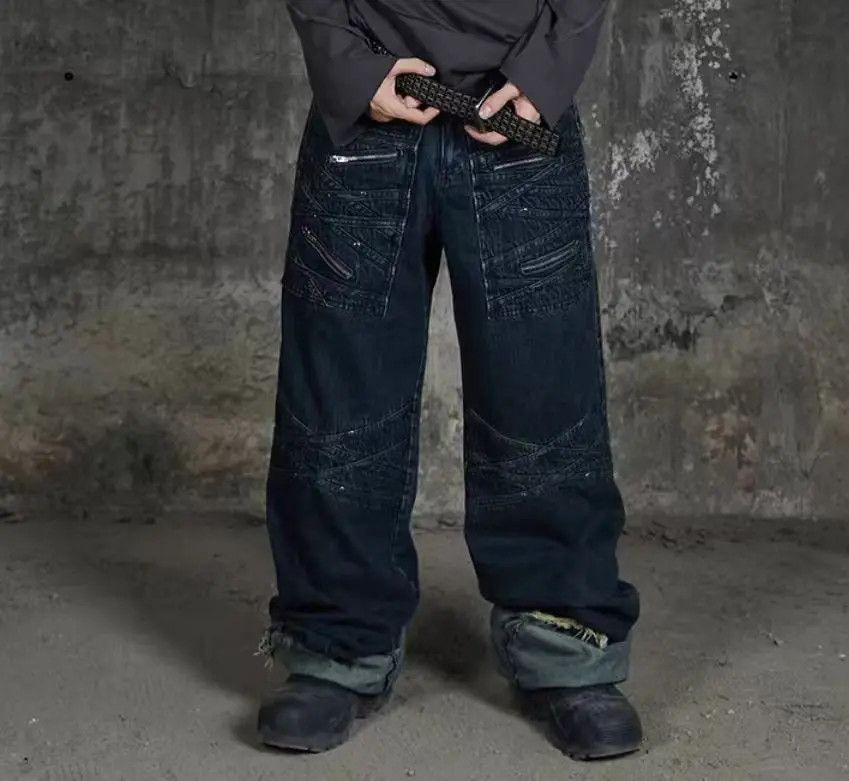 Designer × Japanese Brand Vintage Hip Hop Street Style Loose Casual Pants Size US 31 - 2 Thumbnail
