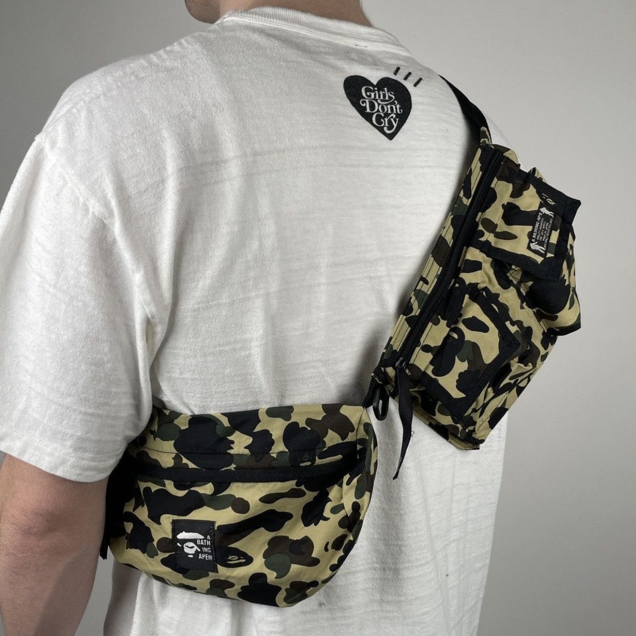 Bape RARE OG Bape 1st camo triple shoulder bag Size ONE SIZE - 2 Thumbnail