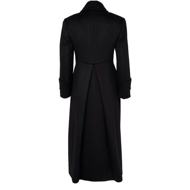 Max Mara MAX MARA Beati Black Leather Long Coat New & Authentic (Wome Size S / US 4 / IT 40 - 2 Thumbnail