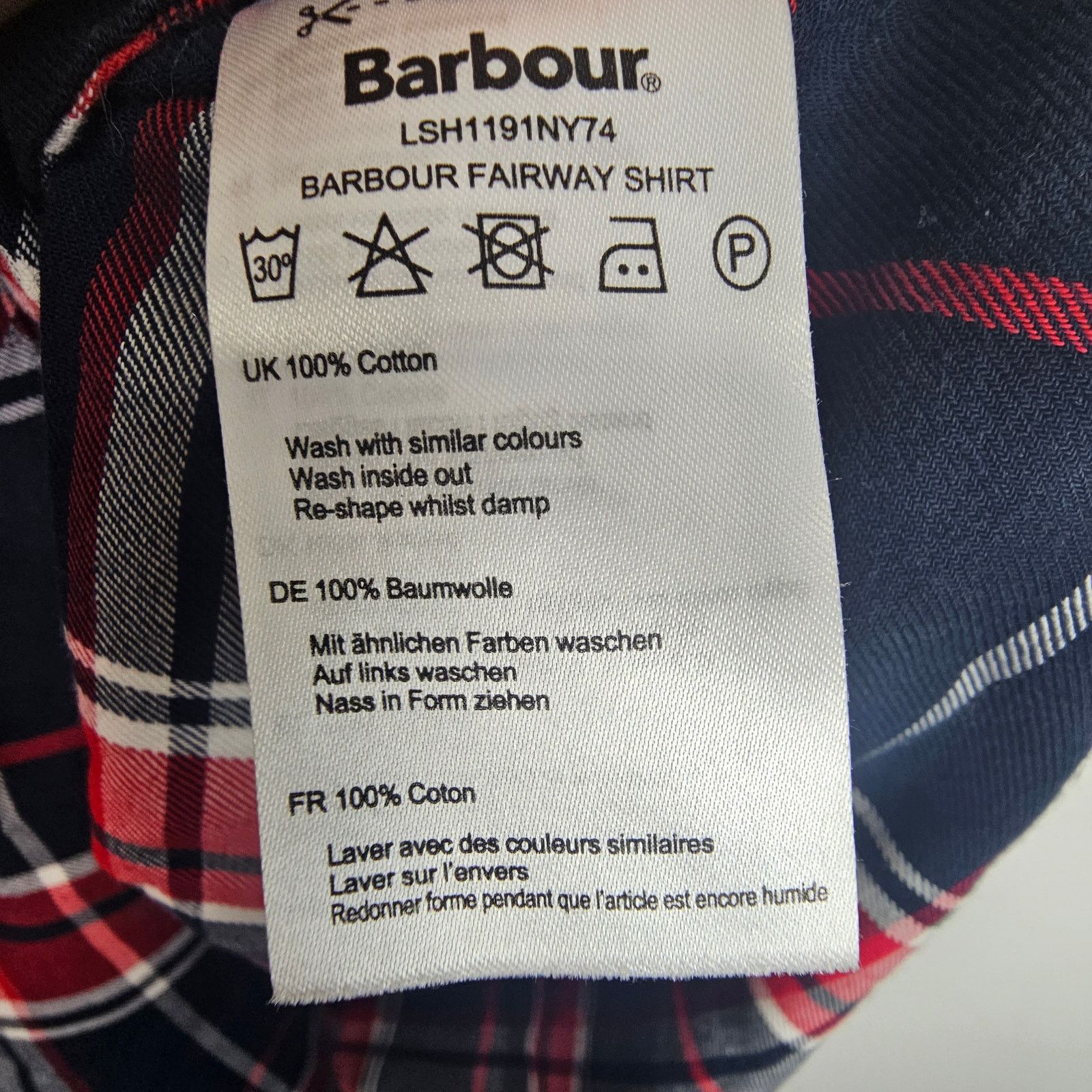 Barbour Barbour Blouse Women 10 Checked Fairway LS Button Shirt Size L / US 10 / IT 46 - 9 Thumbnail