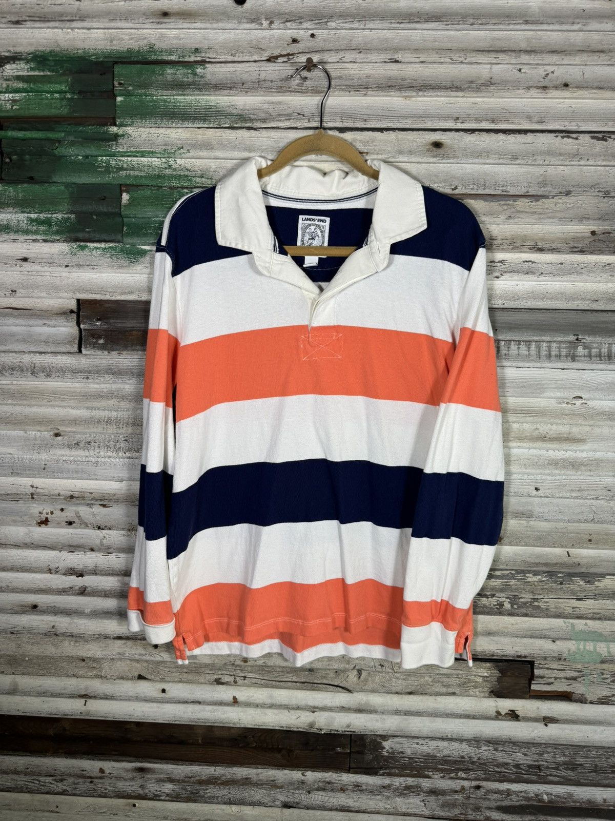 Vintage Vintage Striped Rugby Size US L / EU 52-54 / 3 - 1 Thumbnail