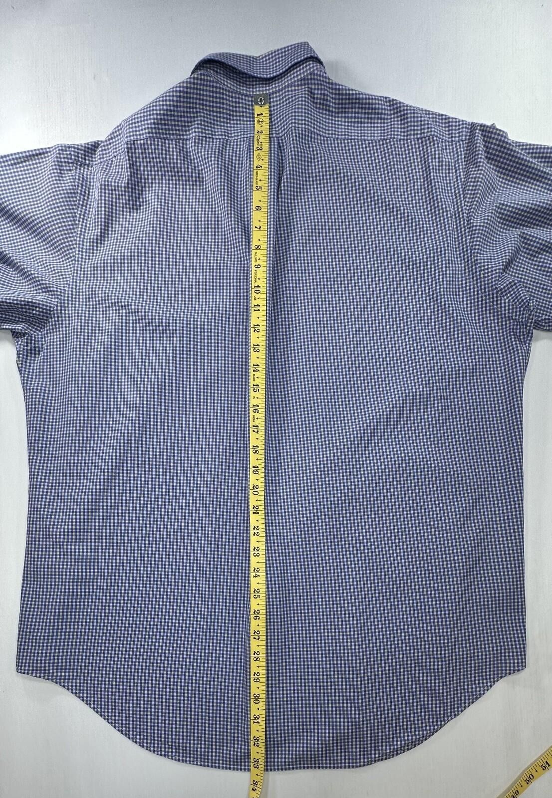 Polo Ralph Lauren Ralph Lauren Check Yarmouth 100% Cotton Button Up Blue Men L Size US L / EU 52-54 / 3 - 5 Thumbnail
