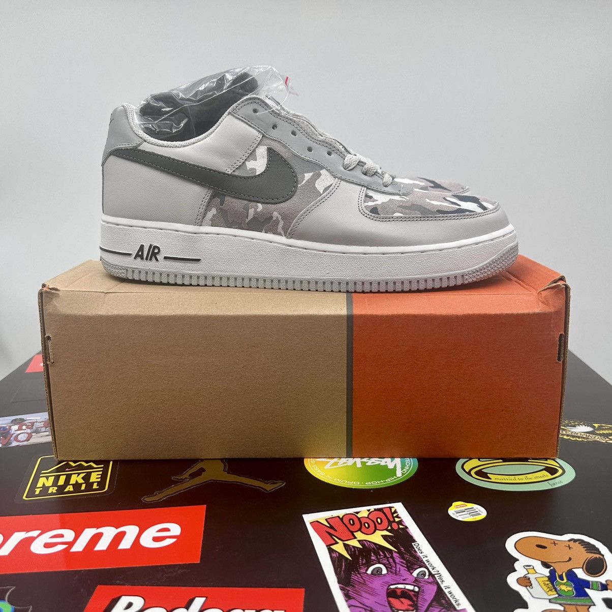 Nike Vintage Nike Air Force 1 Low Premium Grey Camo Size US 10.5 / EU 43-44 - 7 Thumbnail