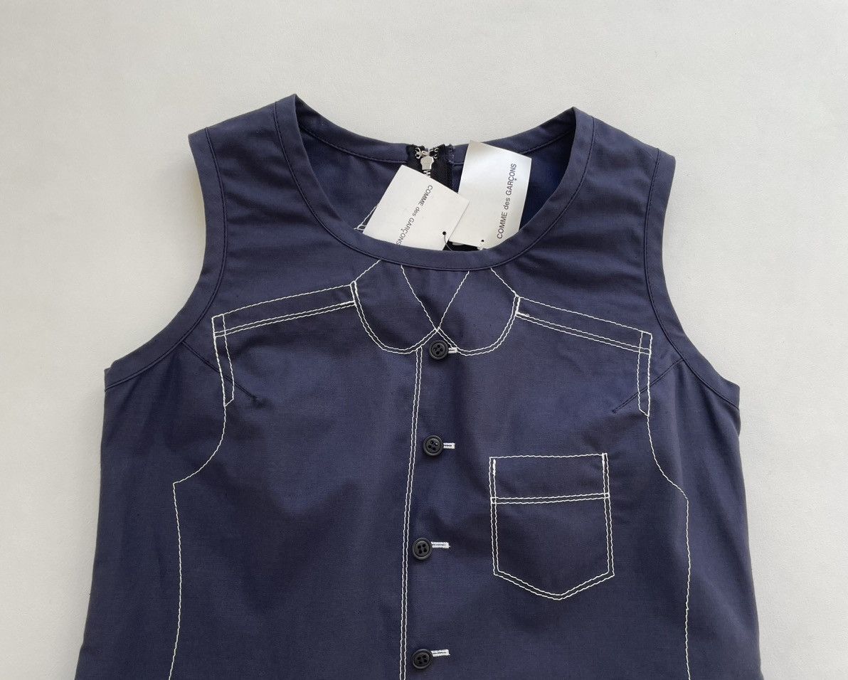 Comme des Garcons S/S 10 ‘Shirt Illusion’ Blouse Top Size S / US 4 / IT 40 - 4 Thumbnail