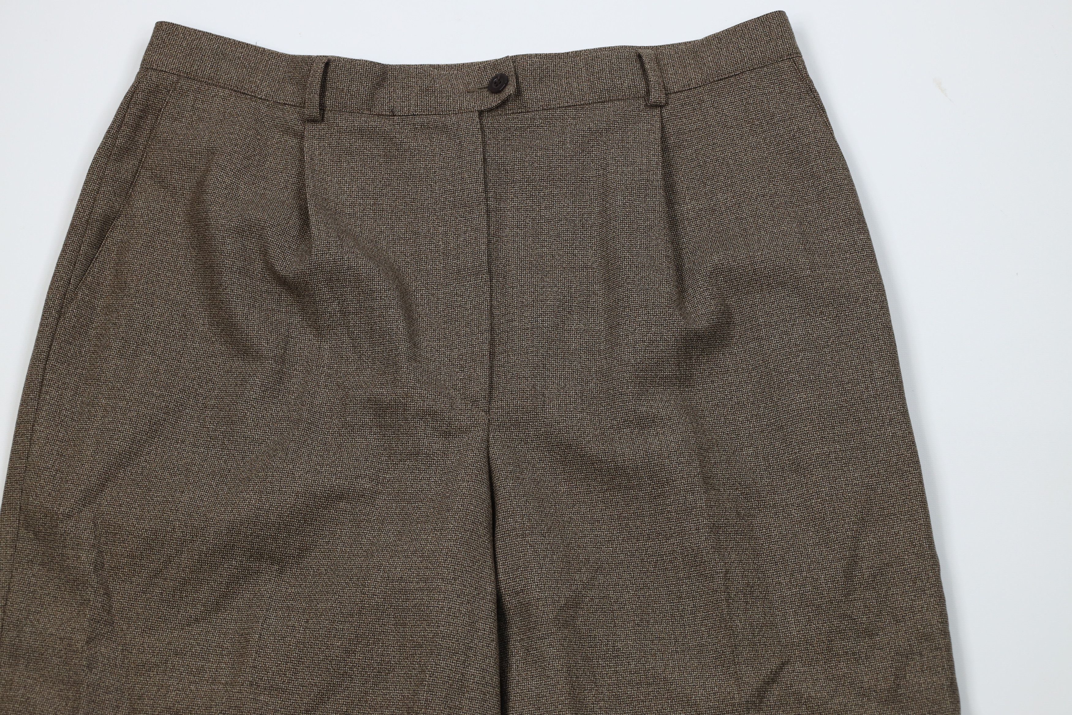 Ermenegildo Zegna Vintage Ermenegildo Zegna Wool Knit Chino Pants Brown Size 38" / US 16 / IT 52 - 2 Thumbnail