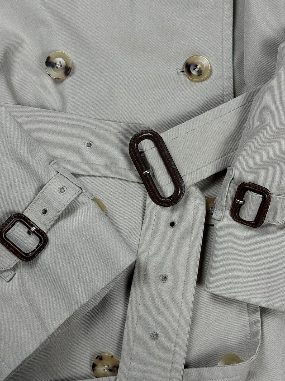 Burberry × Vintage Vintage trench coat Burberry original luxury streetwear item Size L / US 10 / IT 46 - 4 Thumbnail