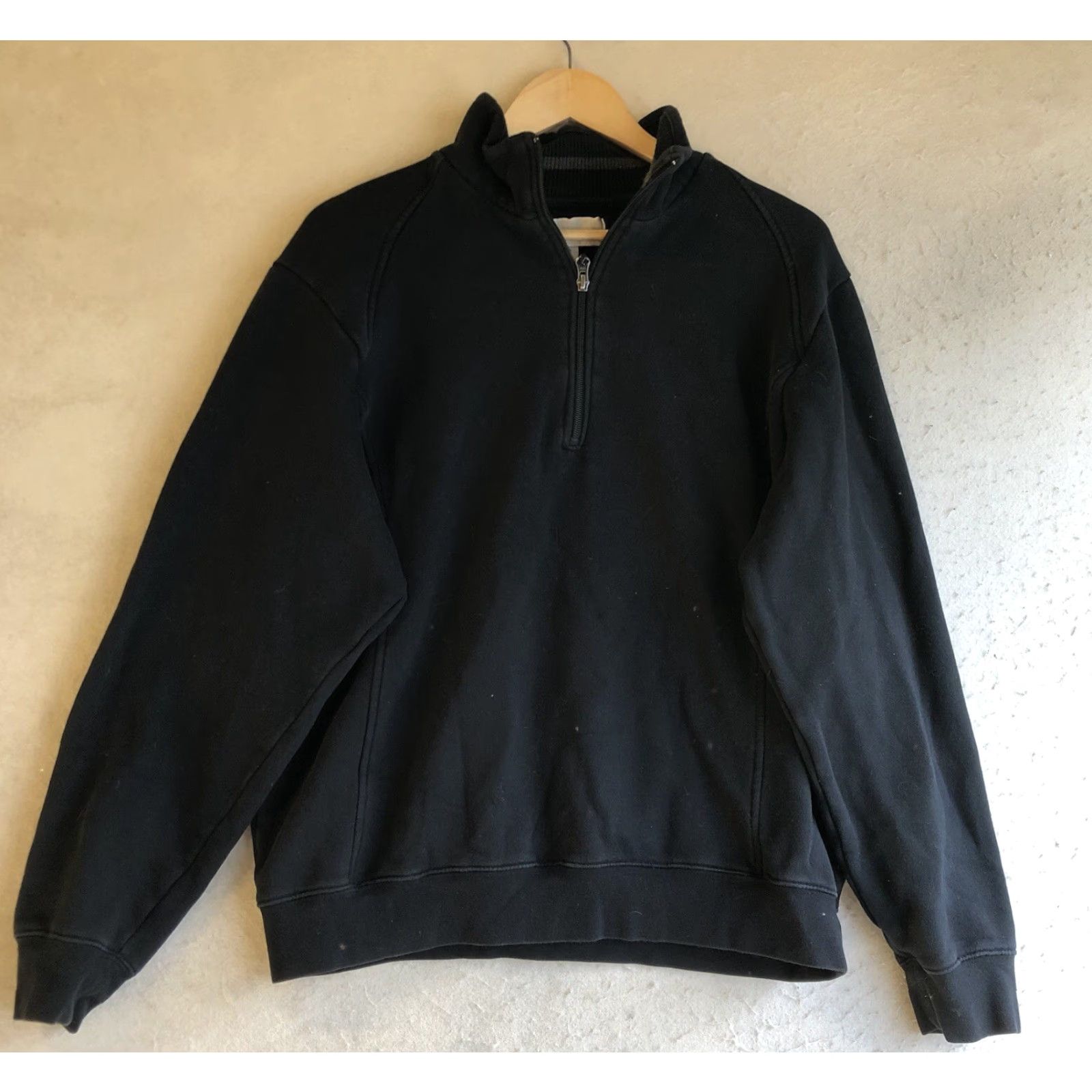 Cutter & Buck Cutter & Buck Black Sweater Zipper Turtleneck Mens Size Large 75% Cotton Pullover Size US L / EU 52-54 / 3 - 2 Thumbnail