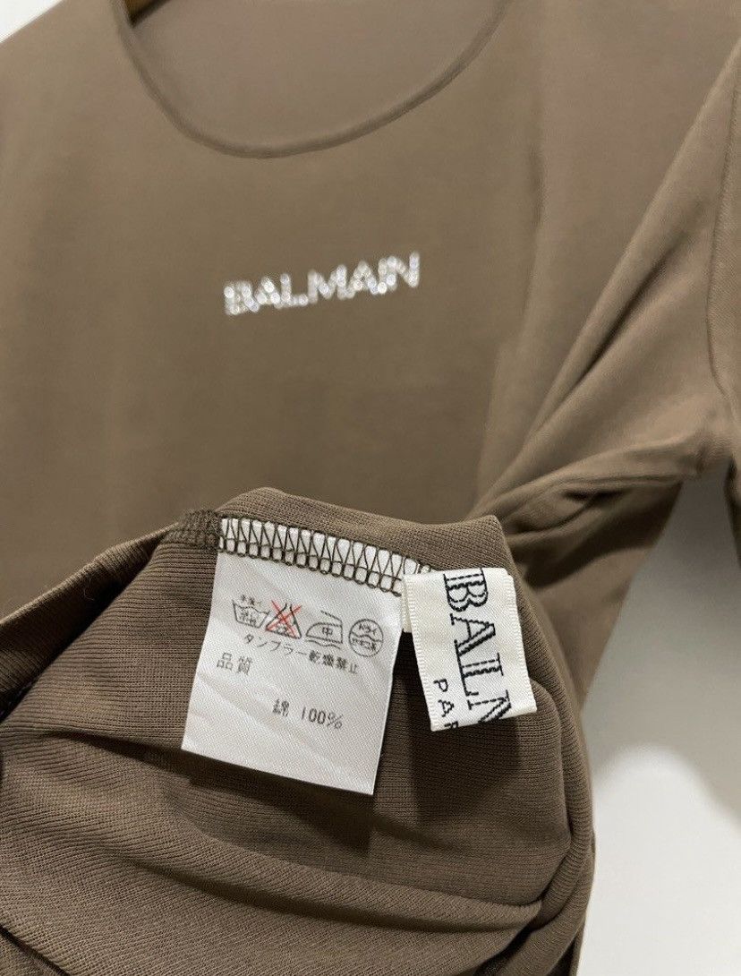 Balmain Vintage Balmain Mesh Crop tshirt Size M / US 6-8 / IT 42-44 - 4 Thumbnail