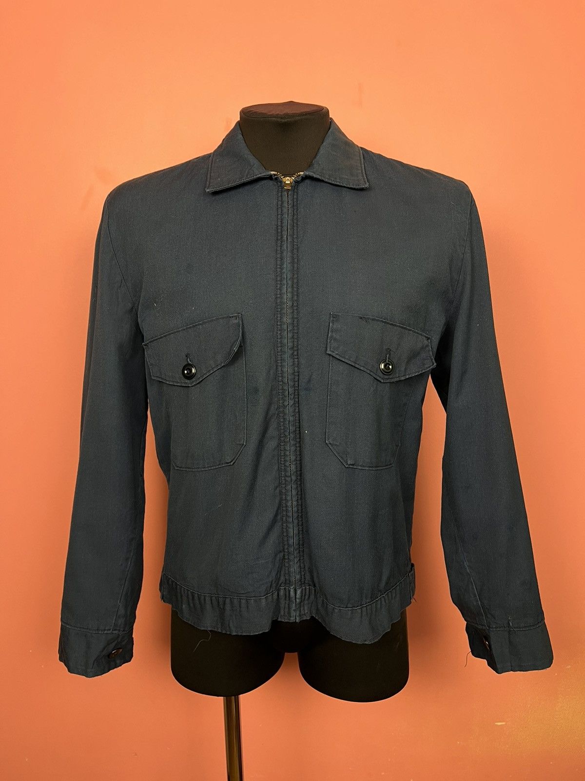 Vintage Vintage worckwear USA jacket zip cotton sale Size US M / EU 48-50 / 2 - 1 Thumbnail
