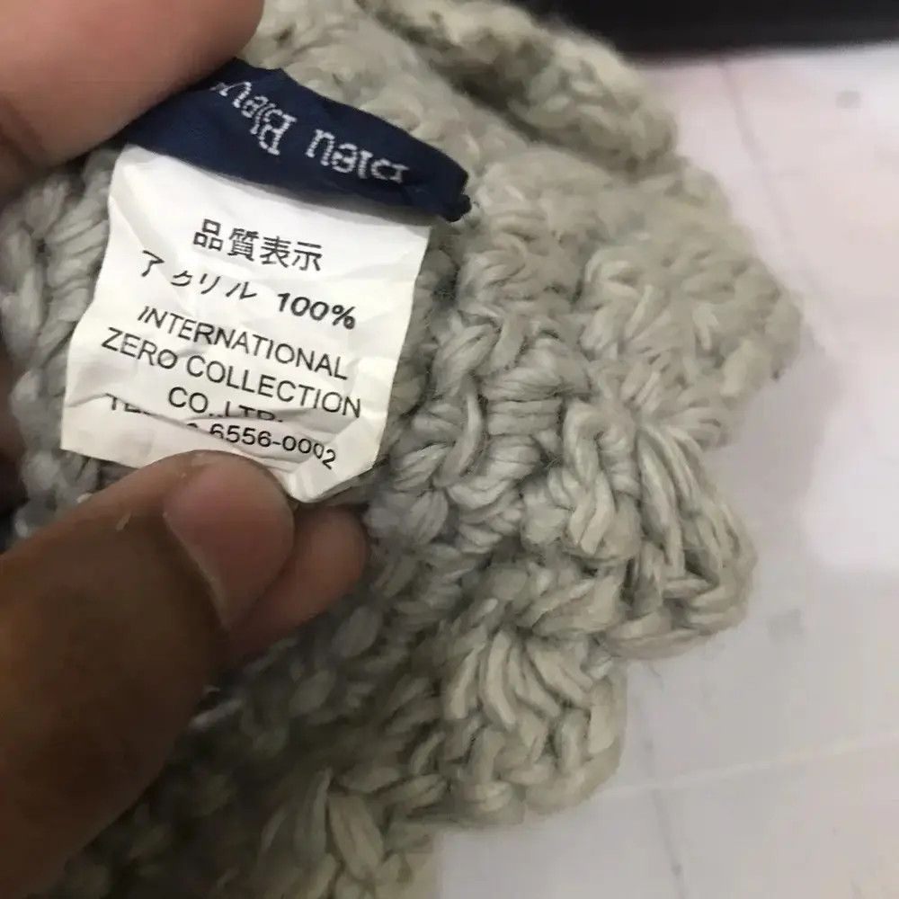 Japanese Brand × Vintage Blue Bleuet Knit Beanie Hat Size ONE SIZE - 9 Thumbnail