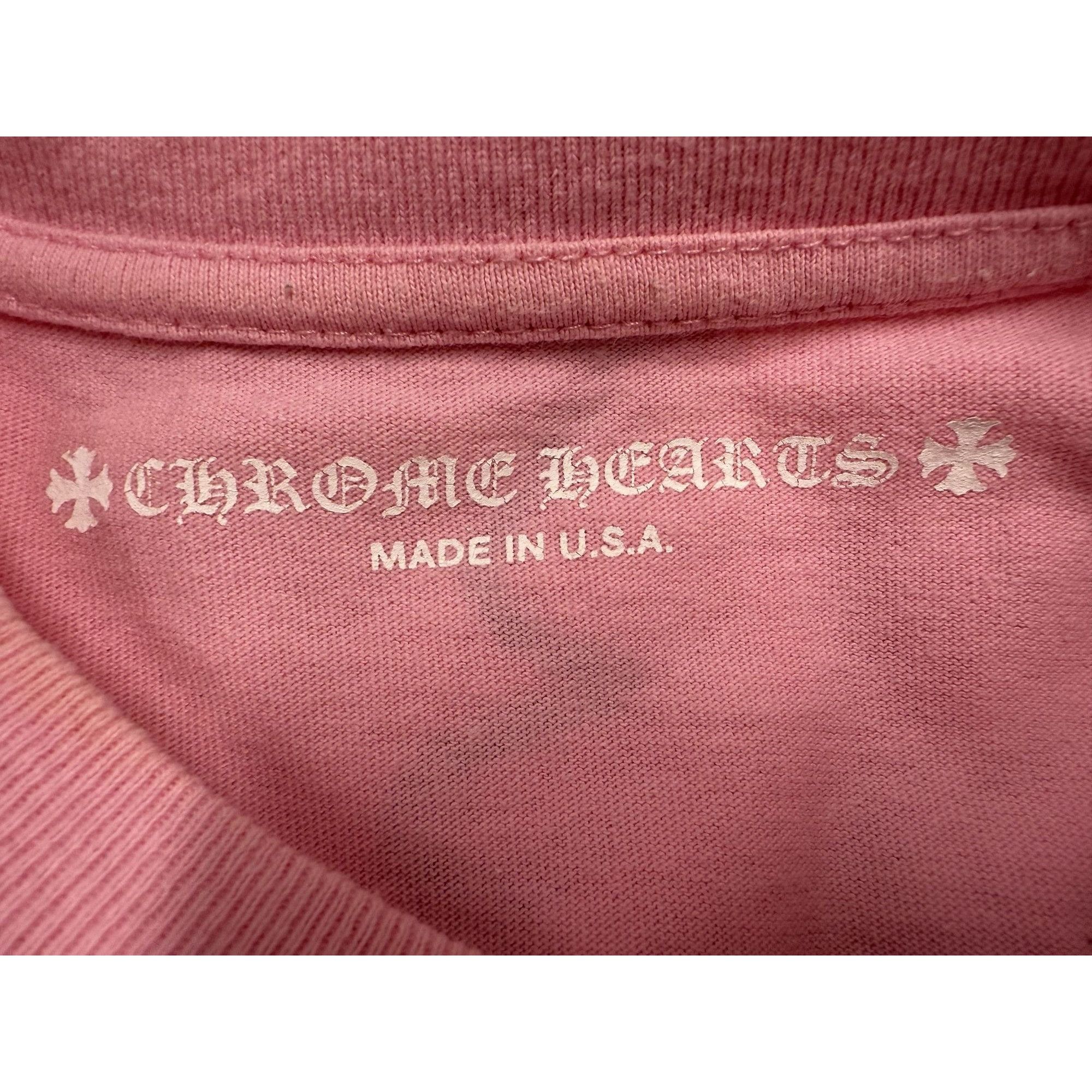 Chrome Hearts Chrome Hearts Pink Graphic T-Shirt W/ Pocket "Vanity Affair" Size S / US 4 / IT 40 - 3 Thumbnail