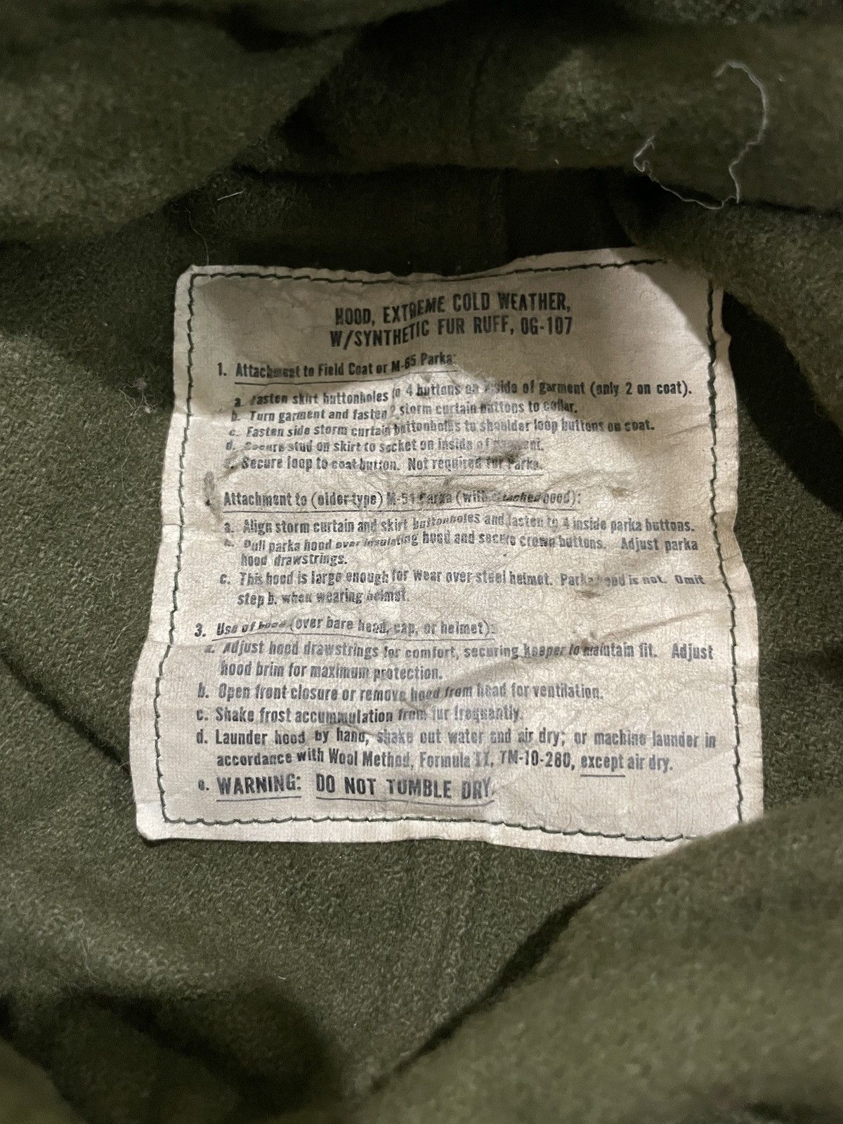 Vintage Parka M65 US Army M-1965 Size US S / EU 44-46 / 1 - 6 Thumbnail