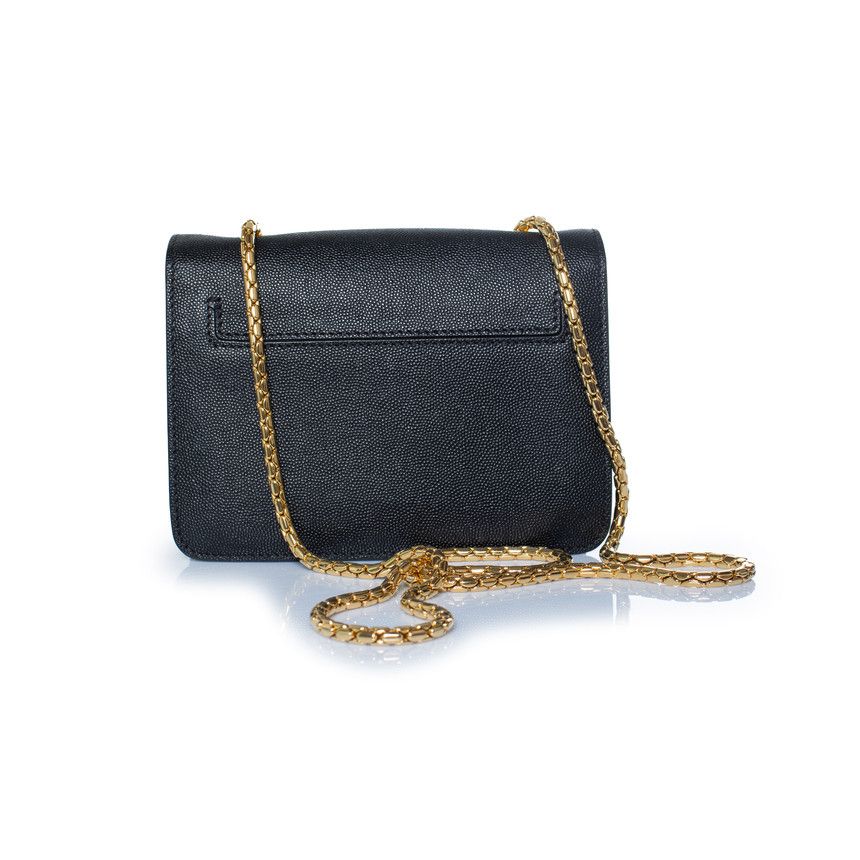 Tom Ford Tom Ford, Black grained leather Sienna bag Size ONE SIZE - 4 Thumbnail