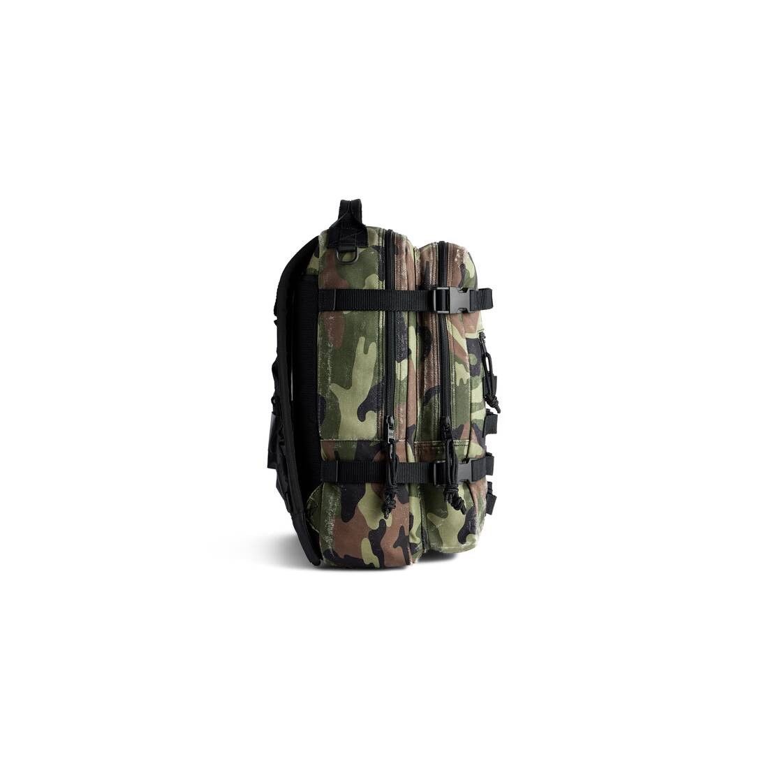 Balenciaga o1bcso1str0425 Size: OS / Army Small Backpack Camo Print Size ONE SIZE - 3 Thumbnail