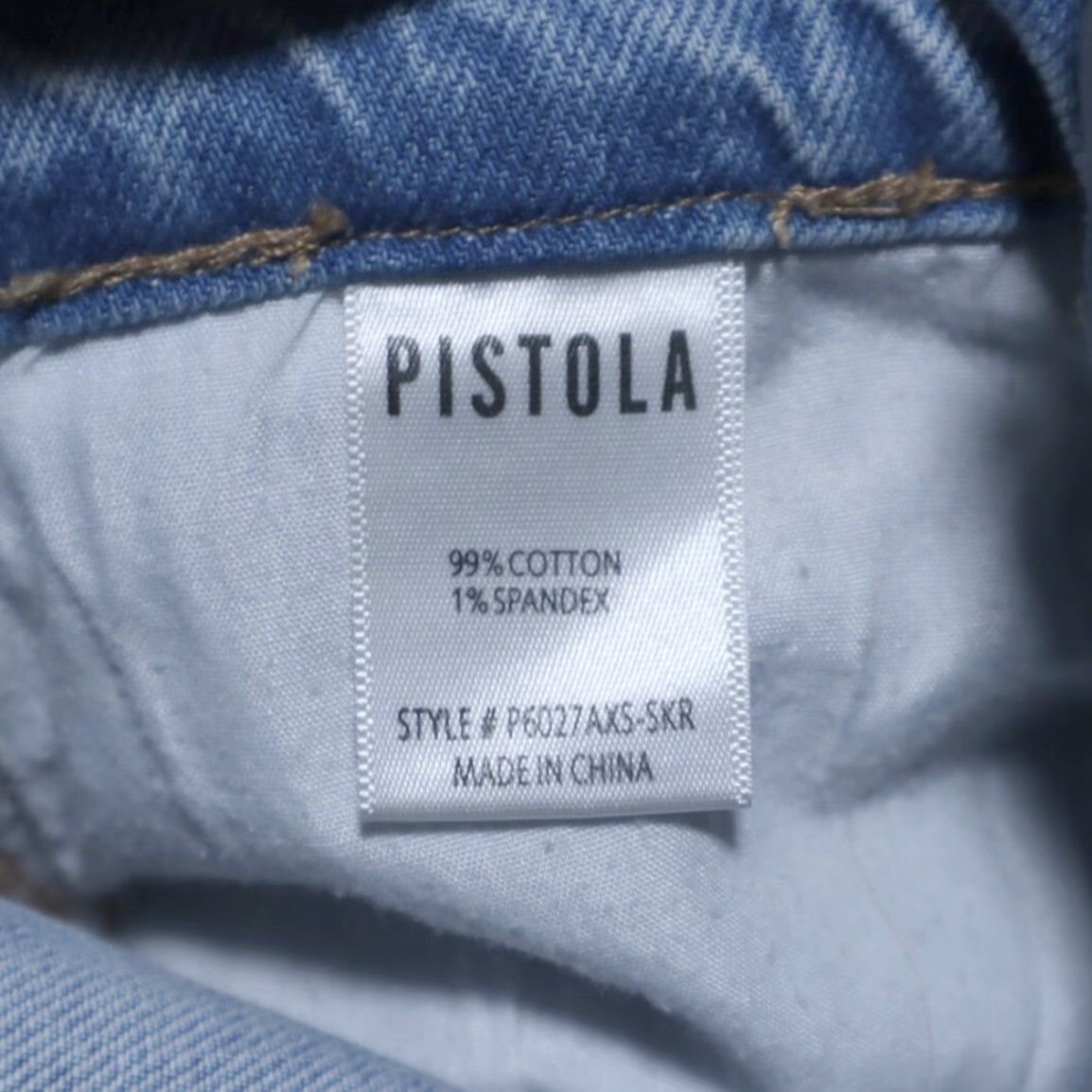 Pistola Pistola Nico HR Mom Distressed Cotton Denim Jeans Pants Blue Women's 24 Jeans Pant Shirt? Size 42" / US 20 - 7 Thumbnail