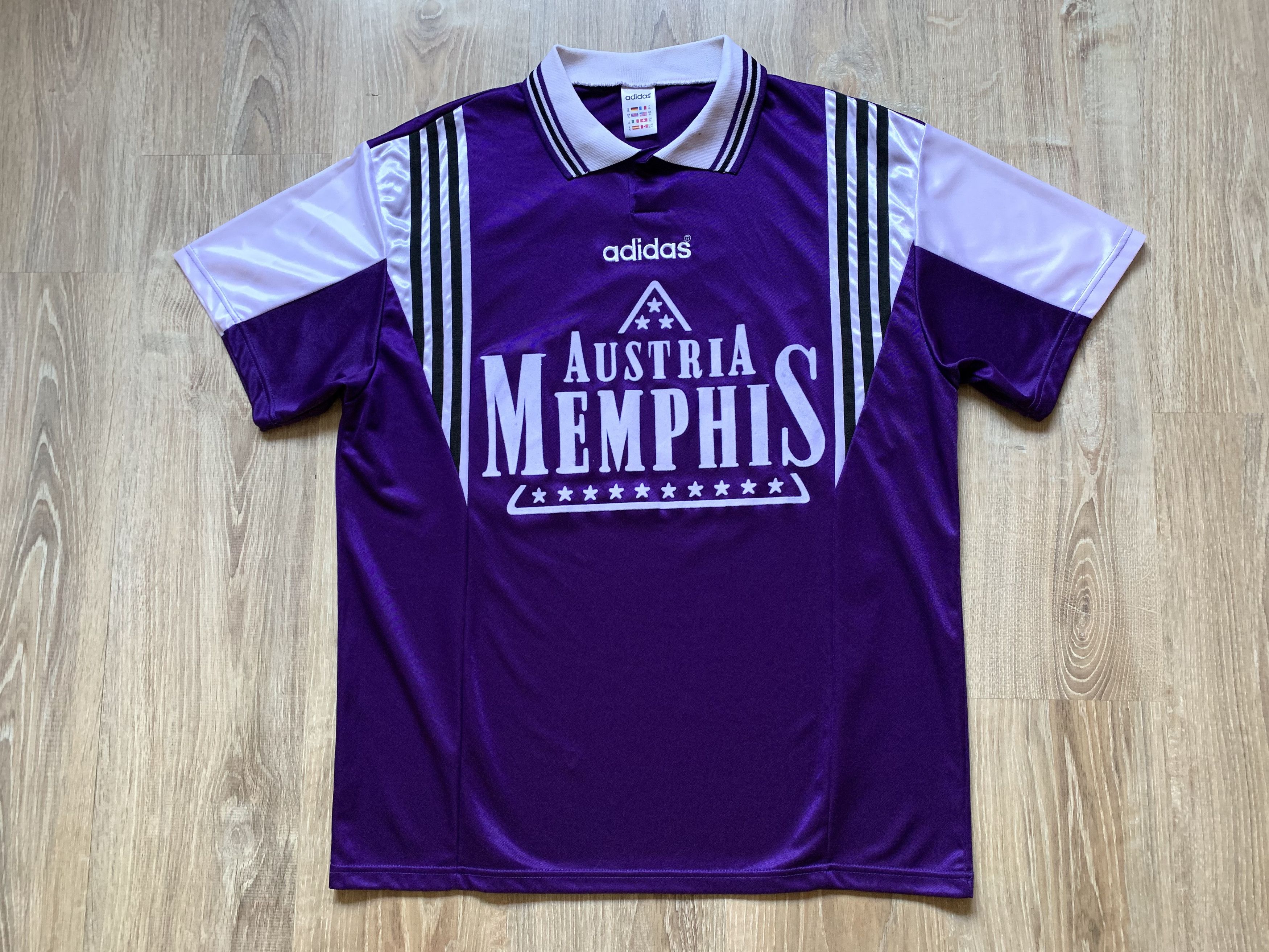 Adidas × Vintage Rare Adidas Austria Wien Football Shirt 1996-1997 Size US XL / EU 56 / 4 - 1 Thumbnail