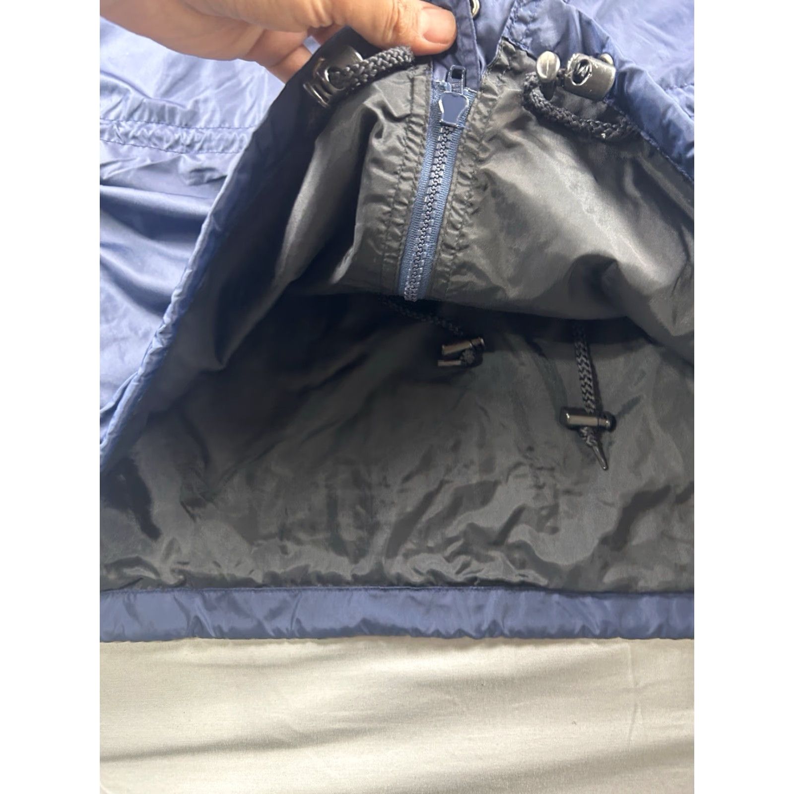 Vintage Polo Sport Jacket Windbreaker Hooded Zip Navy Blue L Mens Blue Sports Size US L / EU 52-54 / 3 - 5 Thumbnail
