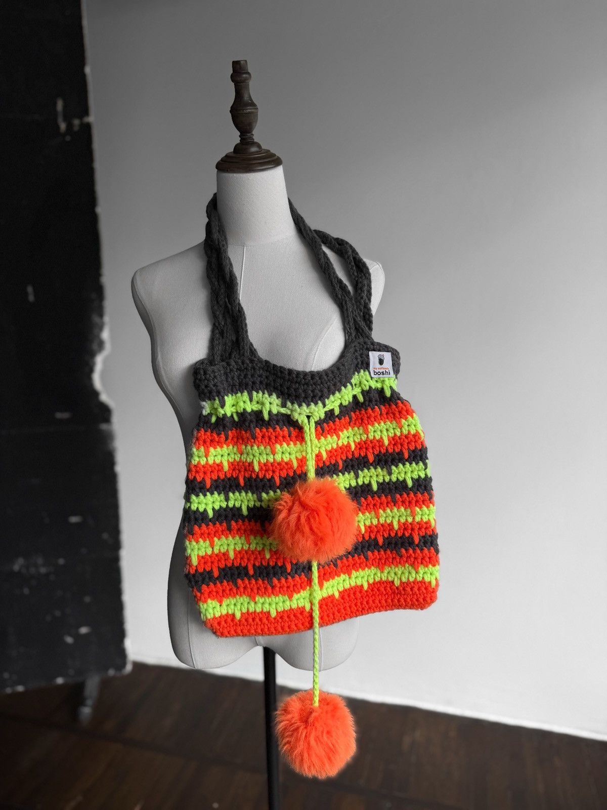 Handmade Boshi Womens Handmade Crochet Tote Bag Multicolor Knit Size ONE SIZE - 2 Thumbnail