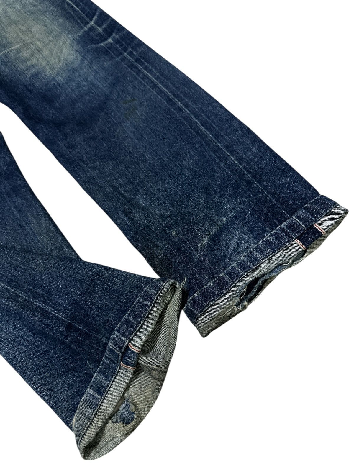 Kapital Trashed Distress Denim Naked&Famous Selvedge . Size US 32 / EU 48 - 5 Thumbnail