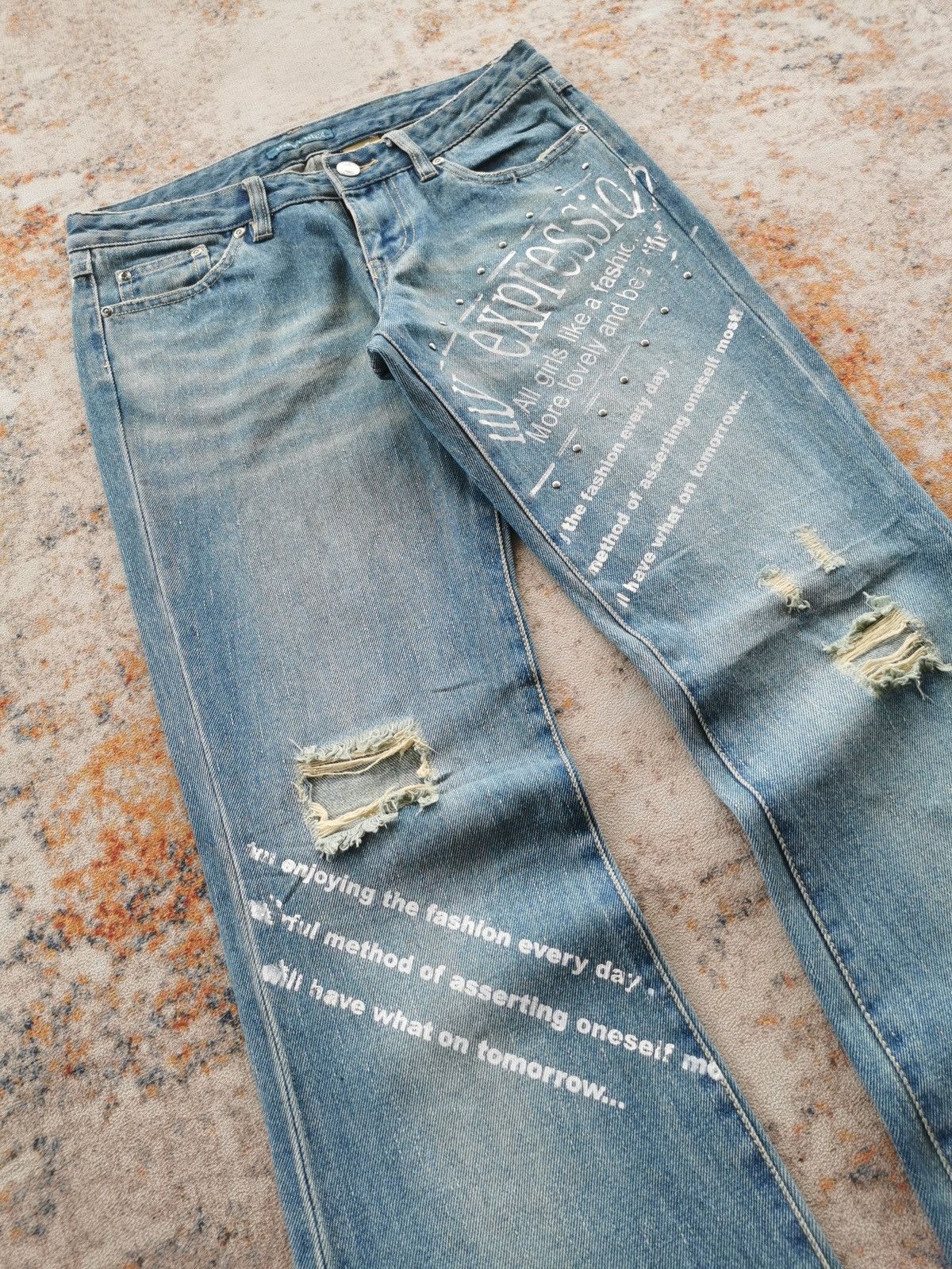 Japanese Brand Treasure Island Flare Bootcut Jeans Size 29" - 5 Thumbnail