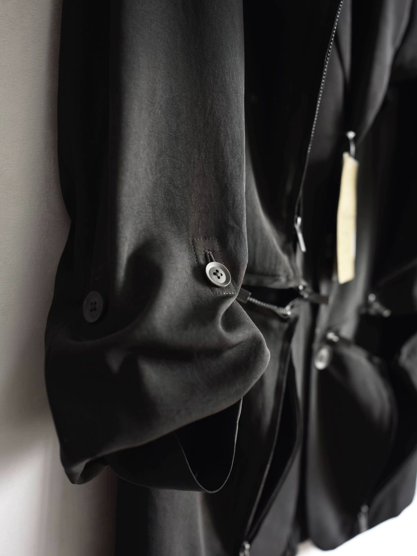 Yohji Yamamoto Yohji Yamamoto 25SS Zip Decon Triacetate Jacket S2 Size US M / EU 48-50 / 2 - 8 Thumbnail