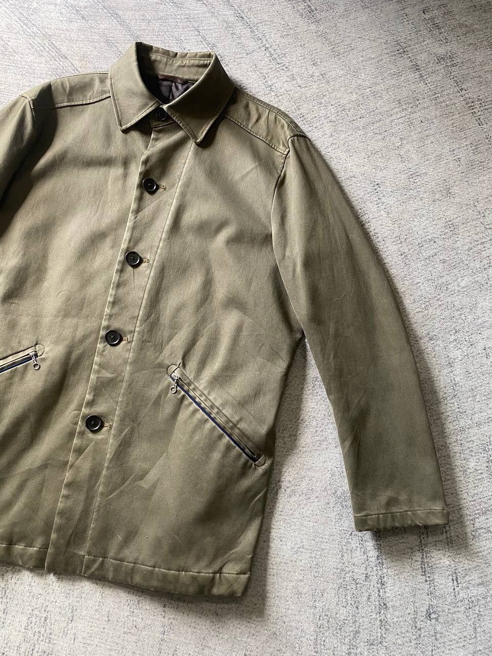 Japanese Brand Fox Moor Quilted Lined Button Jacket Size US L / EU 52-54 / 3 - 2 Thumbnail