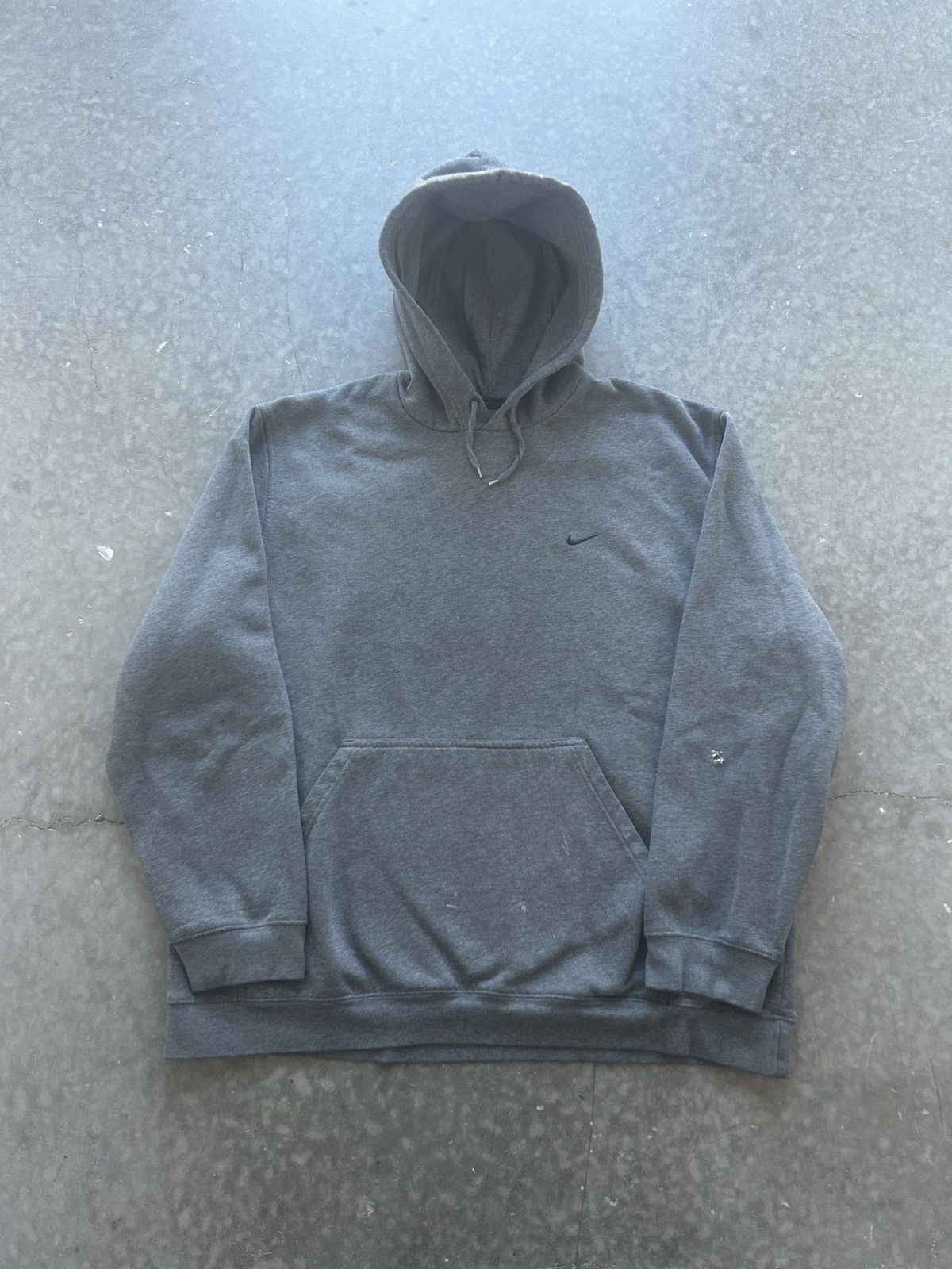 Nike × Vintage Vintage Y2K Nike Embroidered Swoosh Hoodie Baggy Fit Size US XXL / EU 58 / 5 - 1 Thumbnail