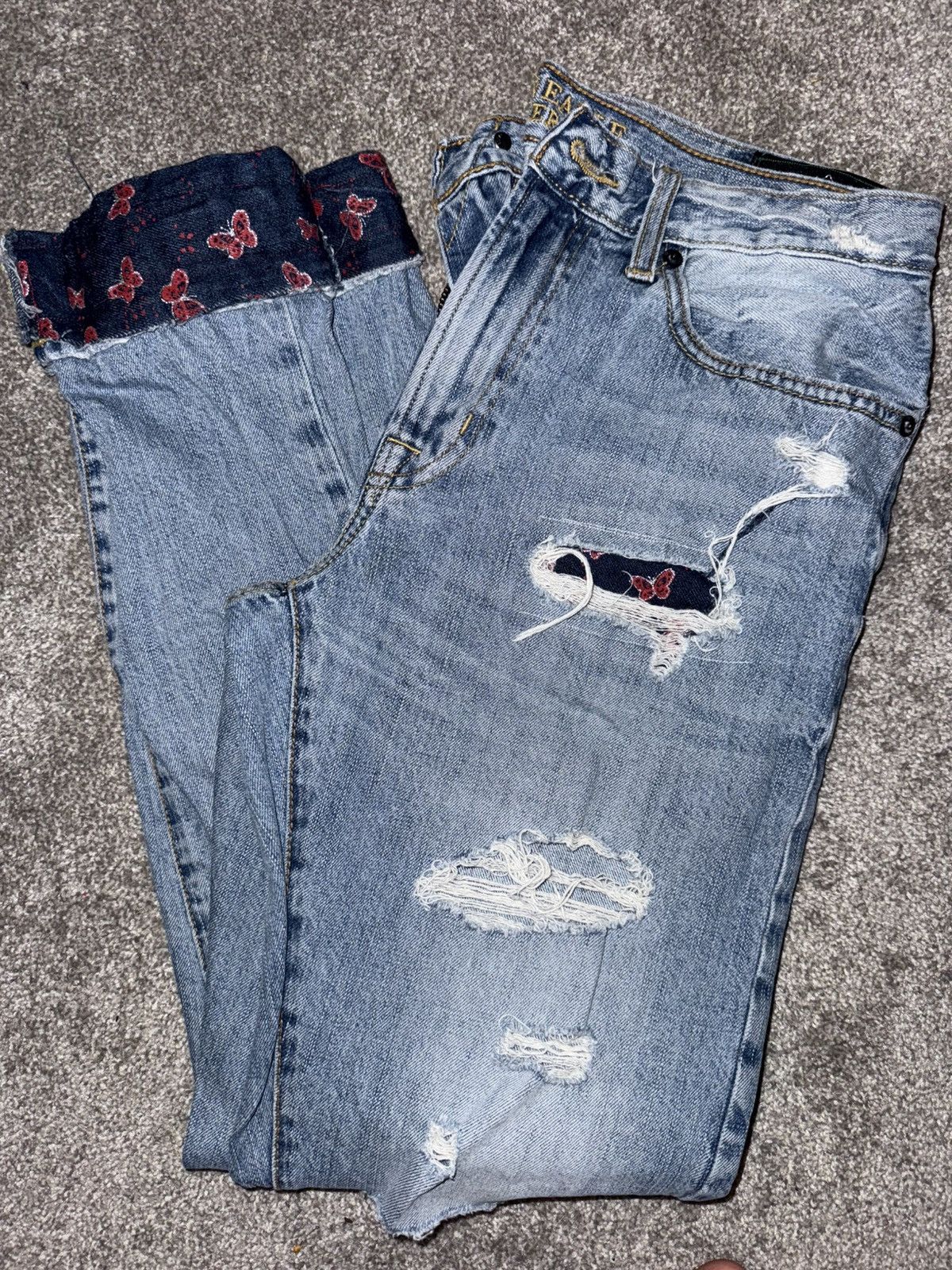 American Eagle Outfitters Customized American Eagle Denim Size US 32 / EU 48 - 1 Thumbnail