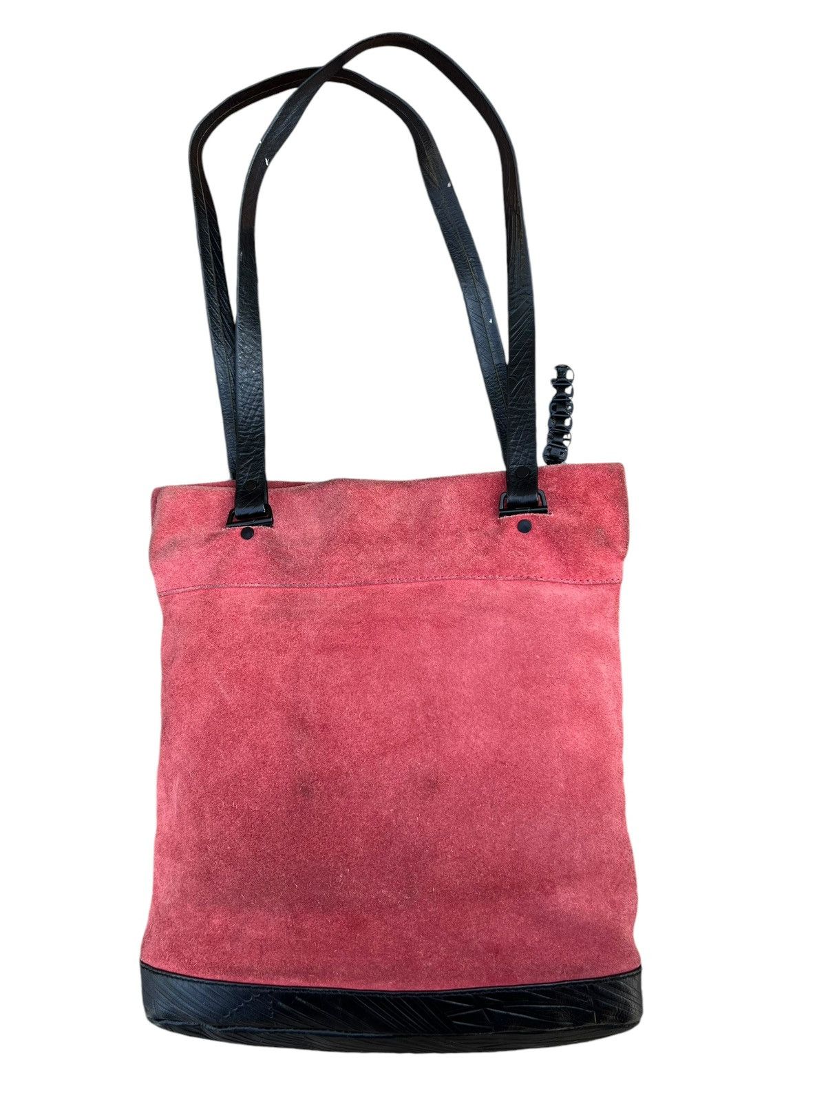 Leather Vintage Diesel Muddy Patina Suede Leather Mini Tote Bag Size ONE SIZE - 5 Thumbnail